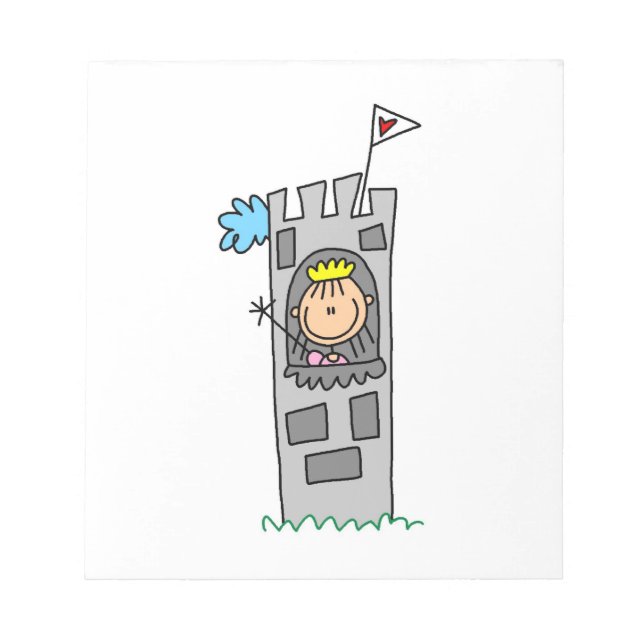 Bloc-note Princesse dans la tour du château (Devant)