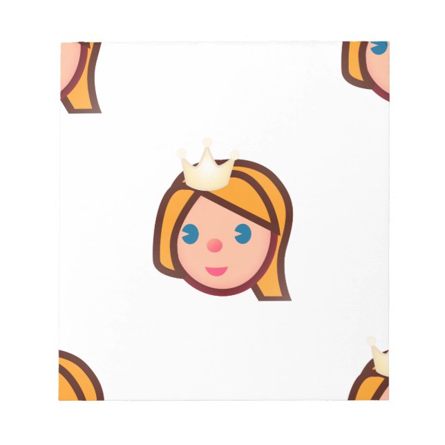Bloc-note princesse emoji (Devant)