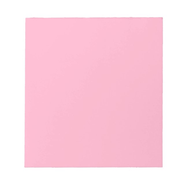 Bloc-note Princesse Rose Girl Pastel rose uniquement couleur (Devant)