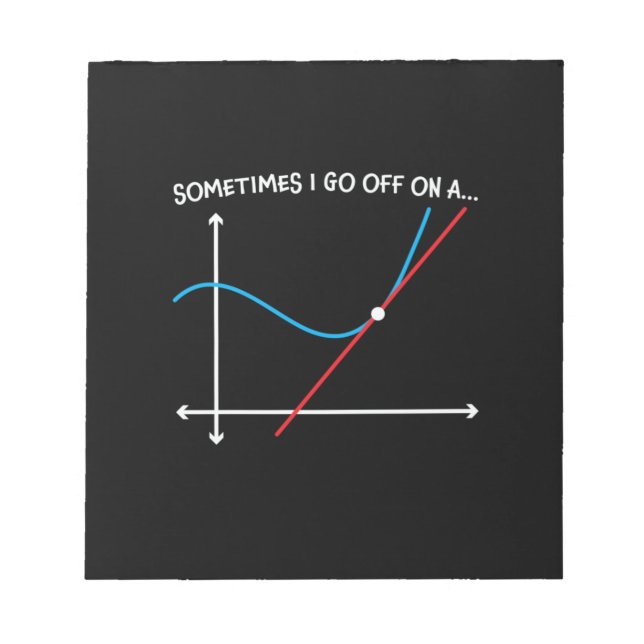 Bloc-note Professeur De Mathématiques Parfois Je Pars (Devant)