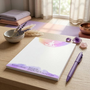Bloc-note Professeur de méditation de studio de yoga Pose Su