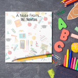 Bloc-note Professeur de sciences imprimés personnalisées liv<br><div class="desc">Imprimante tout-en-un personnalisée pour professeur de sciences Bloc-notes</div>