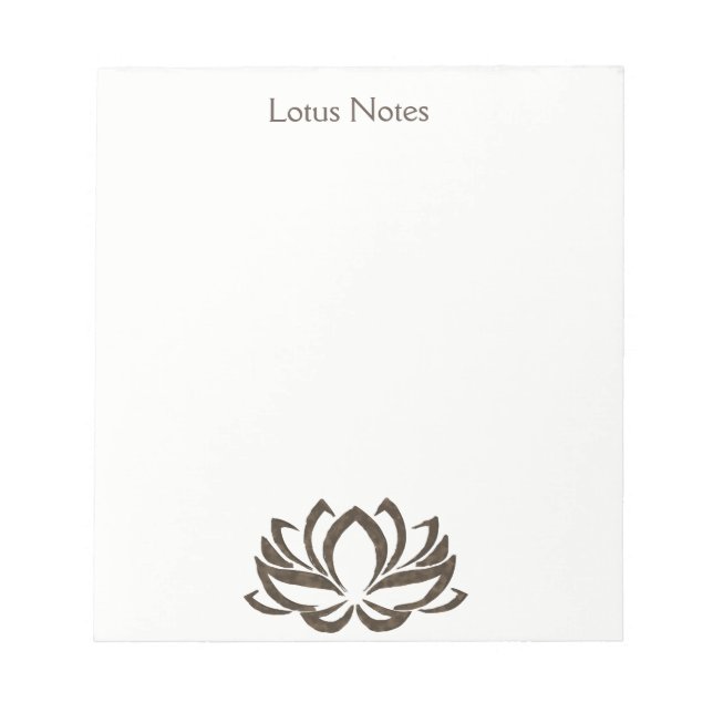 Bloc-note Professeur de Yoga Fleur de Lotus Holistique Class (Devant)