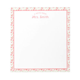 Bloc-note Professeur   Une note de