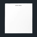 Bloc-note Professional elegant modern minimalist add name<br><div class="desc">A perfect design that will work in business or in your private life. A simple,  minimalist,  perfect look. Just for you.</div>