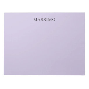 Bloc-note Professionnel Classique Unique Nom Propre Violet C