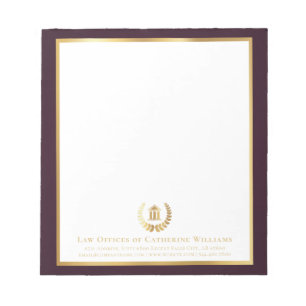 Bloc-note Professionnel Juridique