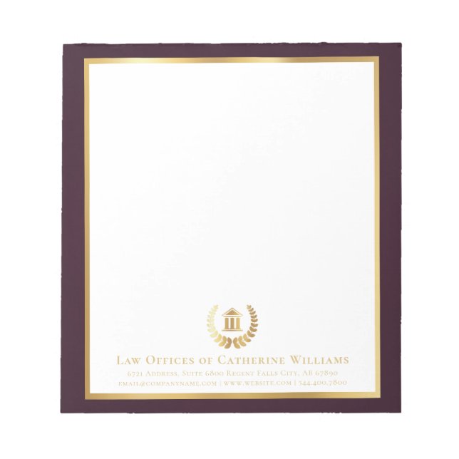 Bloc-note Professionnel Juridique (Devant)