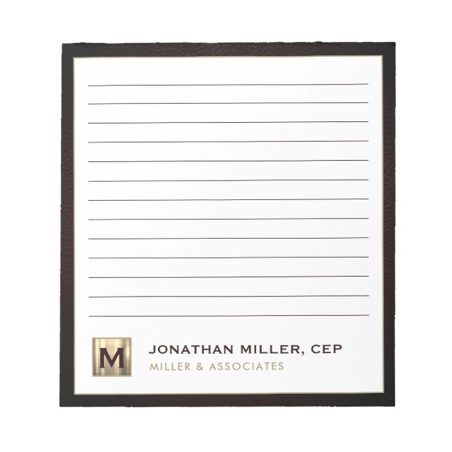 Bloc-note Professionnel Luxe Lined (Devant)
