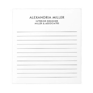 Bloc-note Professionnel Minimaliste Lined