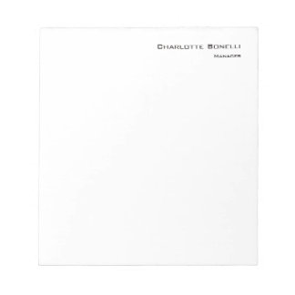 Bloc-note Professionnel Moderne Minimaliste Simple