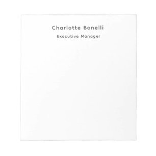 Bloc-note Professionnel Moderne Minimaliste Simple