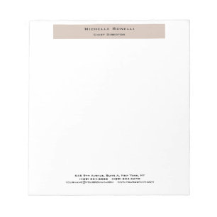 Bloc-note Professionnel Moderne Minimaliste Simple