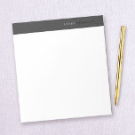 Bloc-note Professionnel Moderne Simple Noir Minimaliste<br><div class="desc">Nettoyer le design minimal avec un arrière - plan noir solide.</div>