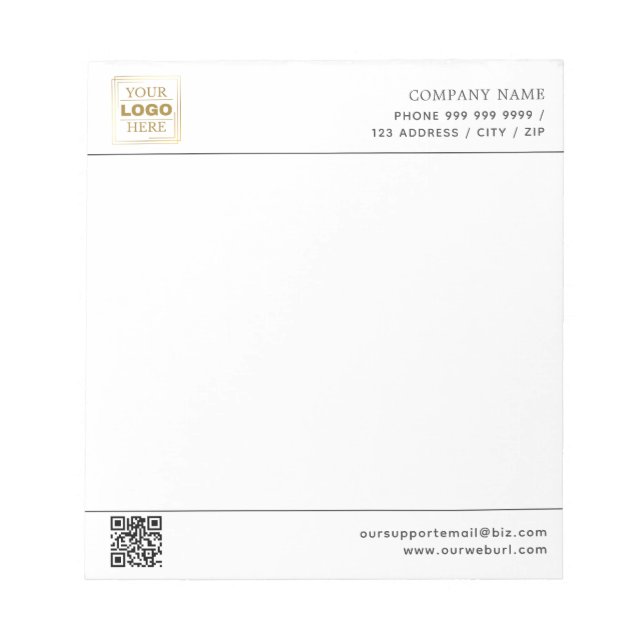 Bloc-note Professionnel personnalisé (Devant)