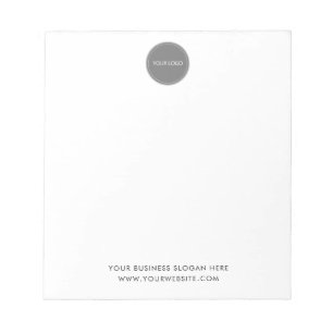 Bloc-note Professionnel Personnalisé Logo Entreprise Blanc