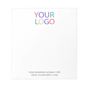Bloc-note Professionnel Personnalisé Logo Entreprise Blanc