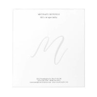 Professionnel Plain Moderne Minimaliste Monogrammé