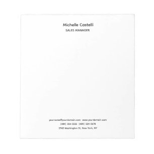 Bloc-note Professionnel Unique Classique Simple