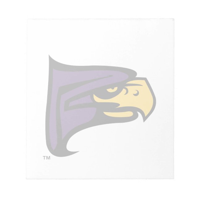 Bloc-note Profil de la mascotte Hawk du Hunter College (Devant)
