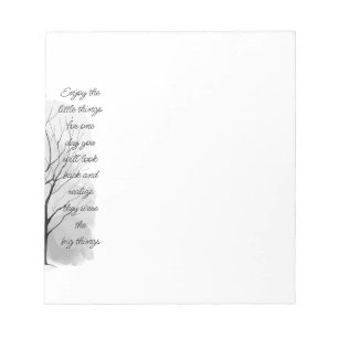 Bloc-note Profitez des petites choses Citation de vie inspir