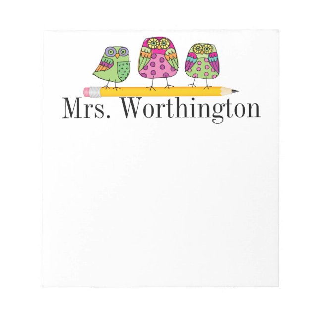 Bloc-note Programme de notes scolaires (Devant)