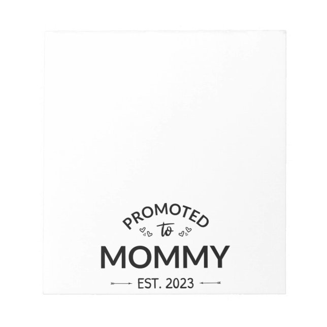 Bloc-note Promoted To Mommy Est. 2023 II (Devant)