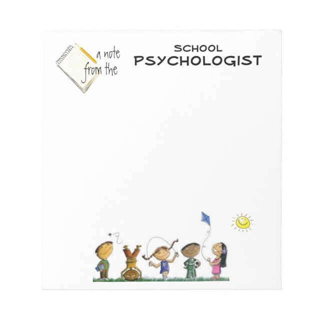 Bloc-note Psychologue de l'école primaire Note Pad (Devant)