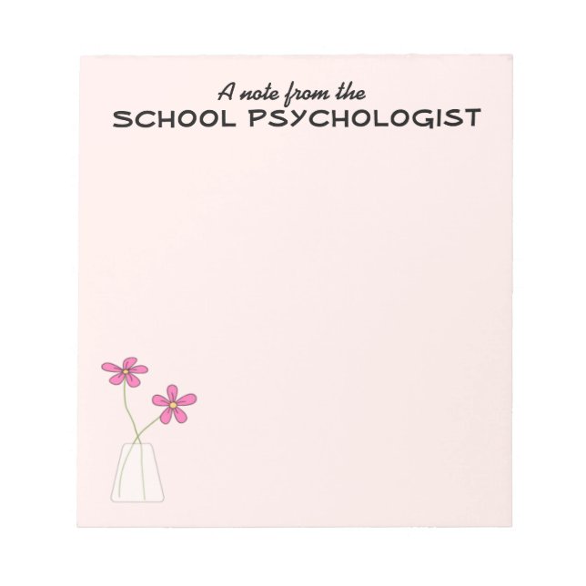 Bloc-note Psychologue Scolaire Note Pad (Petit) (Devant)