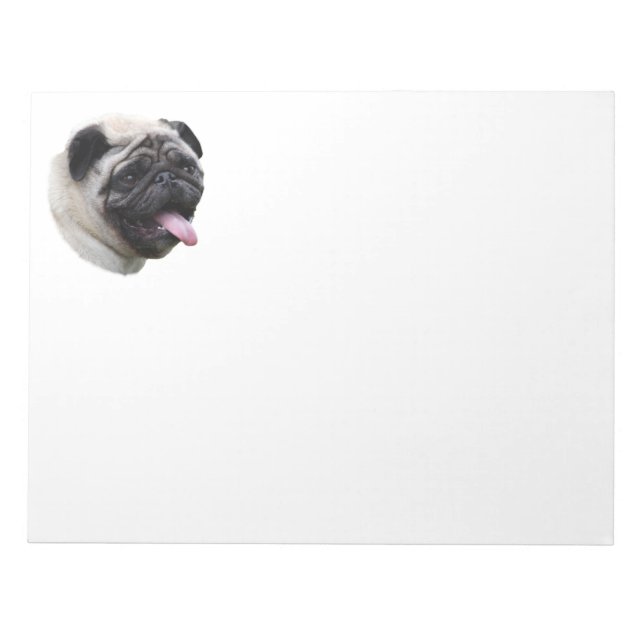 Bloc-note Pug dog pet photo (Devant)