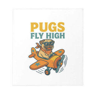 Bloc-note Pugs Fly High