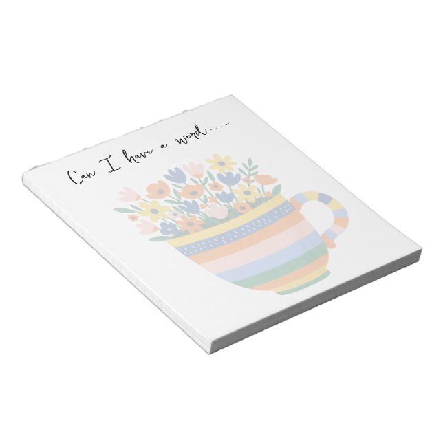 Bloc-note Puis-je dire un mot..... (Incliné)