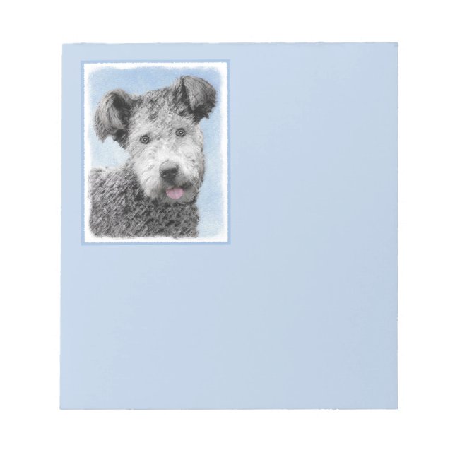 Bloc-note Pumi Peinture - Cute Original Chien Art (Devant)