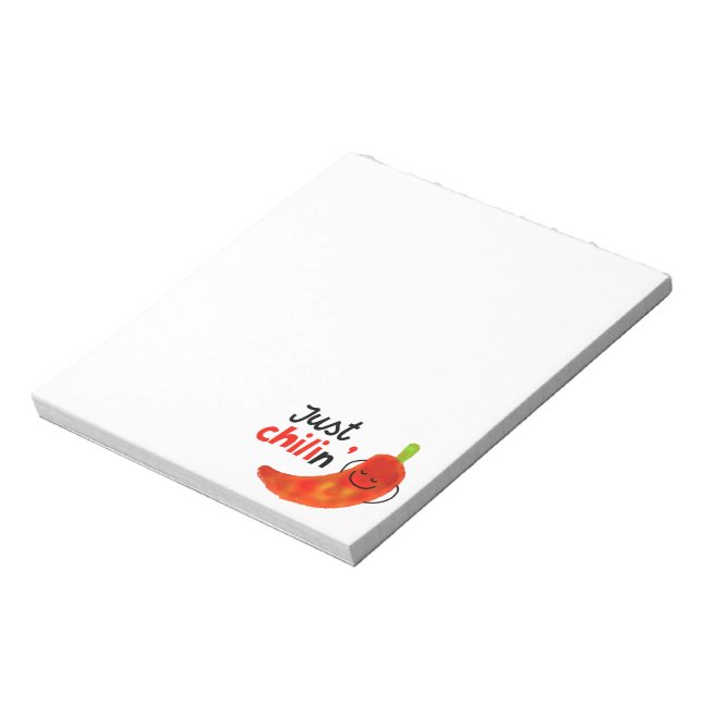 Bloc-note Pun à poivre chili positif - Juste Chilin (Tourné)