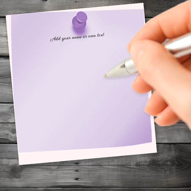 Bloc-note Punaise épinglette Violet Personnalisable (Créateur téléchargé)