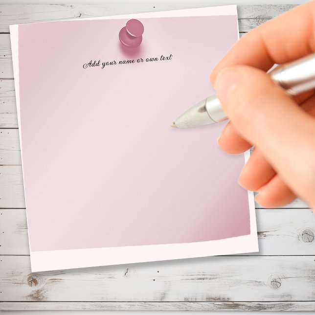 Bloc-note Punaise rose personnalisable (Créateur téléchargé)
