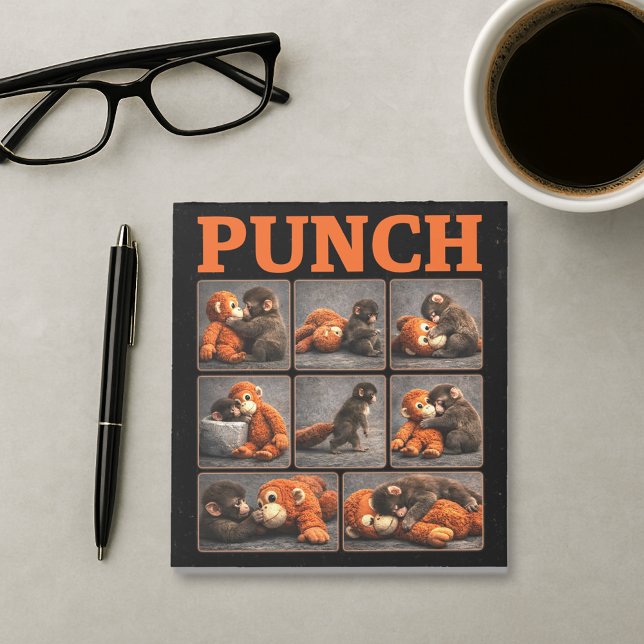 Bloc-note Punch Bébé Singe (Créateur téléchargé)