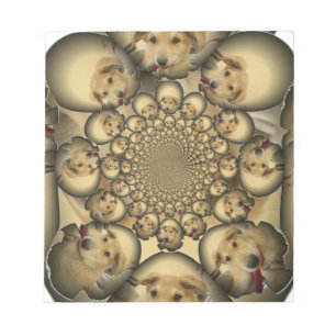 Bloc-note Puppy Kaleidoscope Art Print