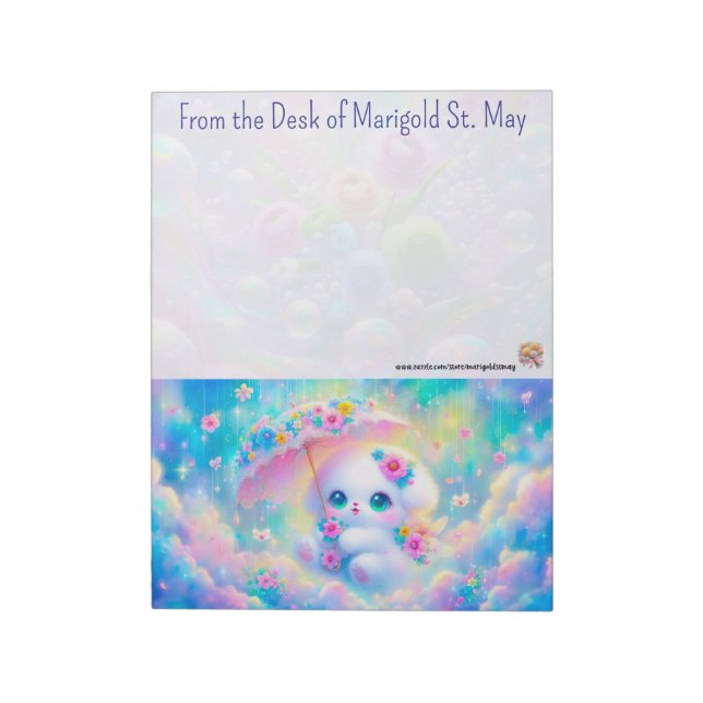 Bloc-note Puppy with Umbrella Notepad (Tourné)