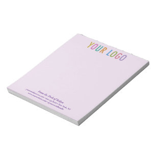 Bloc-note Purple Office Notepad Custom Business Company Logo