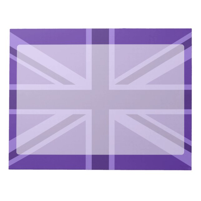 Bloc-note Purple Union Jack Design (Devant)