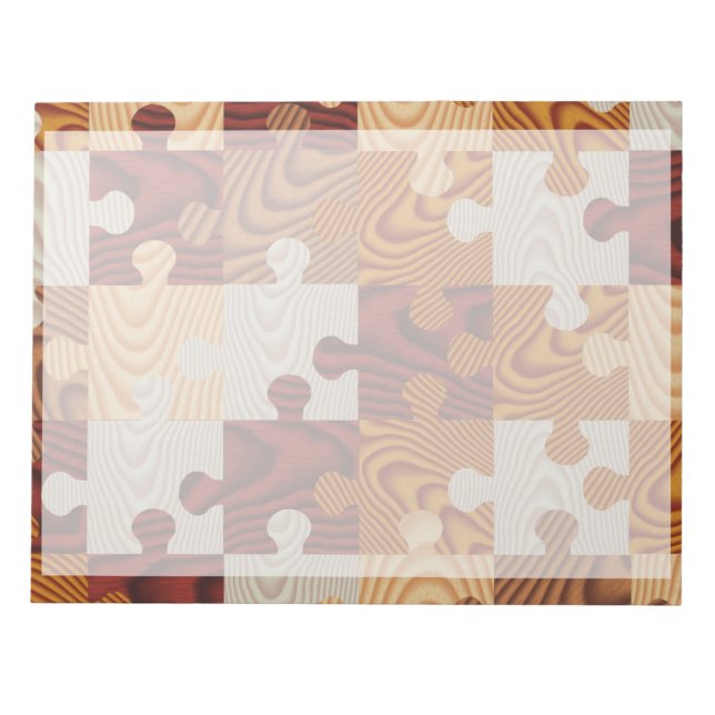 Bloc-note Puzzle en bois (Devant)