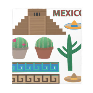 Bloc-note pyramide mexicaine