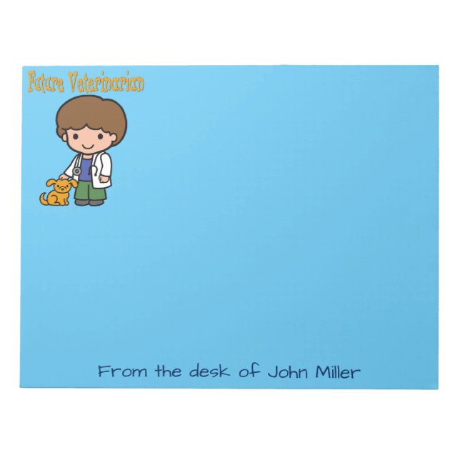 Bloc-note Quand Je Crois En Vétérinaire Future (Devant)