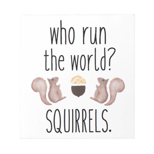 Bloc-note Qui Dirige Le Monde ? SQUIRRELS — Filles Beyonce (Devant)