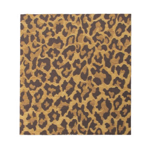 Bloc-note RAB Rockabilly Leopard Print Brown Gold