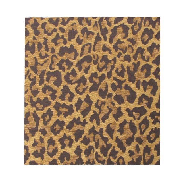 Bloc-note RAB Rockabilly Leopard Print Brown Gold (Devant)