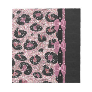 Bloc-note RAB Rockabilly Pink Leopard Ribbon Bows