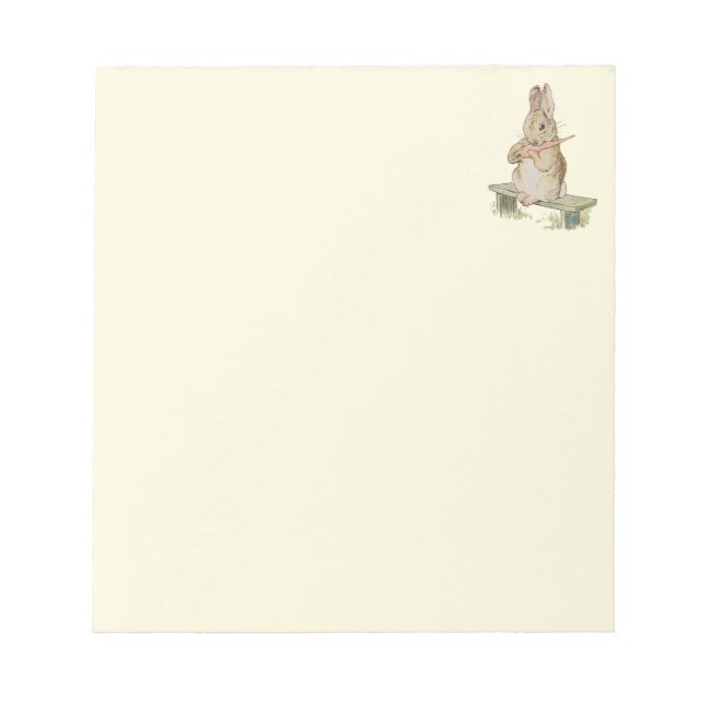 BLOC-NOTE RABBBIT VINTAGE, BUNNY VANILLA NOTEPAD (Devant)