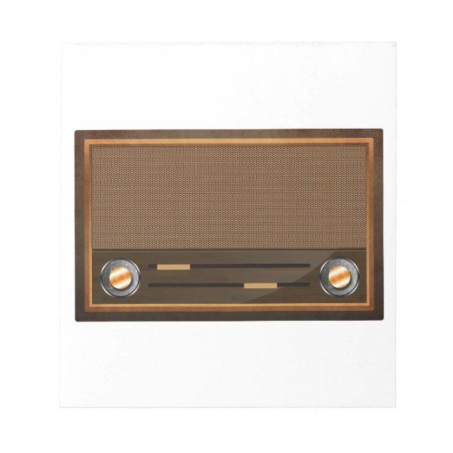 Bloc-note radio vintage (Devant)